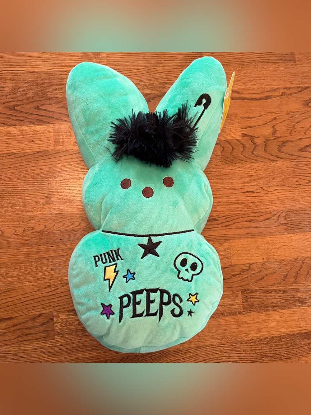 Emo Punk Peeps  Limited Edition Green Easter Bunny Plush Brand New With Tag